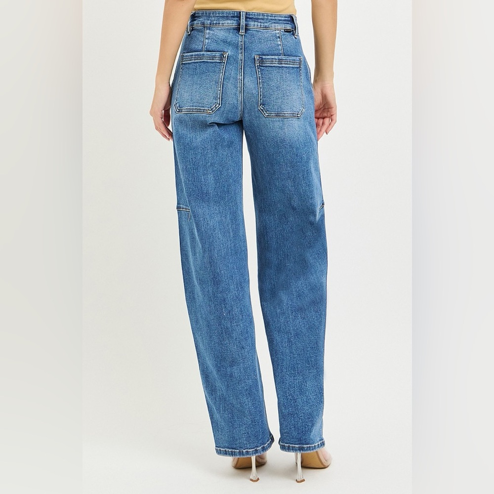 RISEN Slouchy Baggy Stretch Jeans - Picture 4 of 7